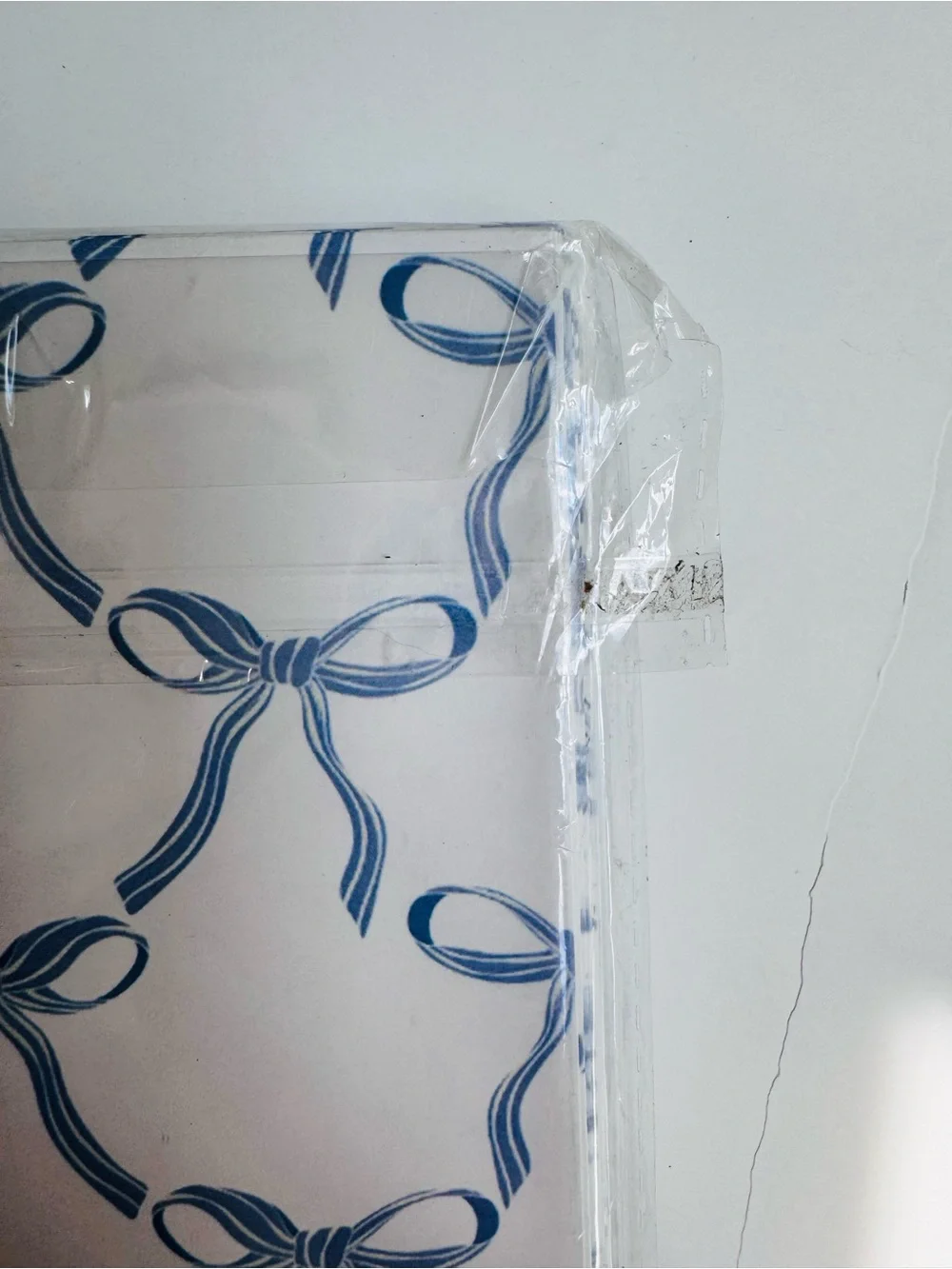 Whaline Blue Bow Floral Chinoiserie Wrapping Paper 20 Sheets Coquette NWT